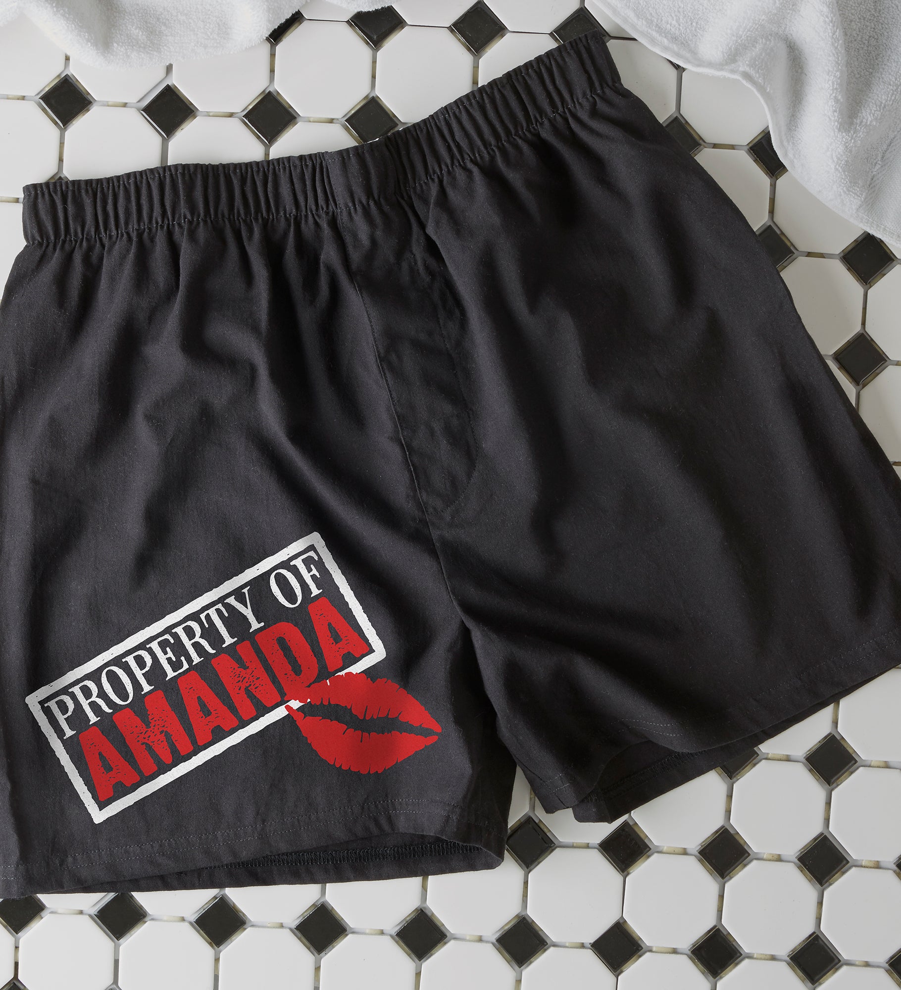 Sealed with a Kiss Personalized Boxers